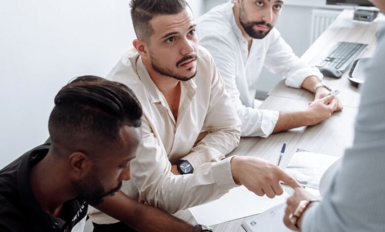 businessmen in a business meeting