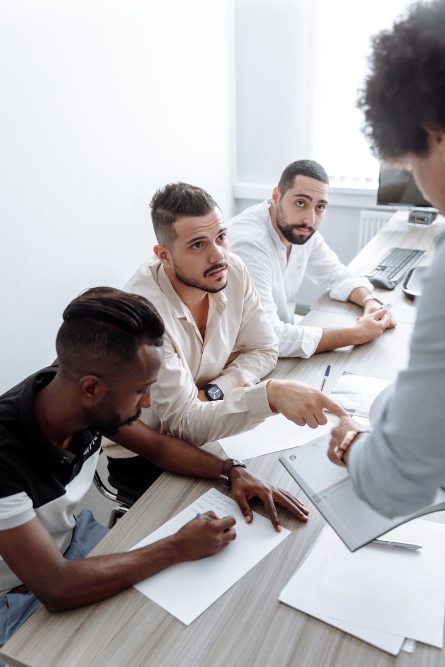 businessmen in a business meeting