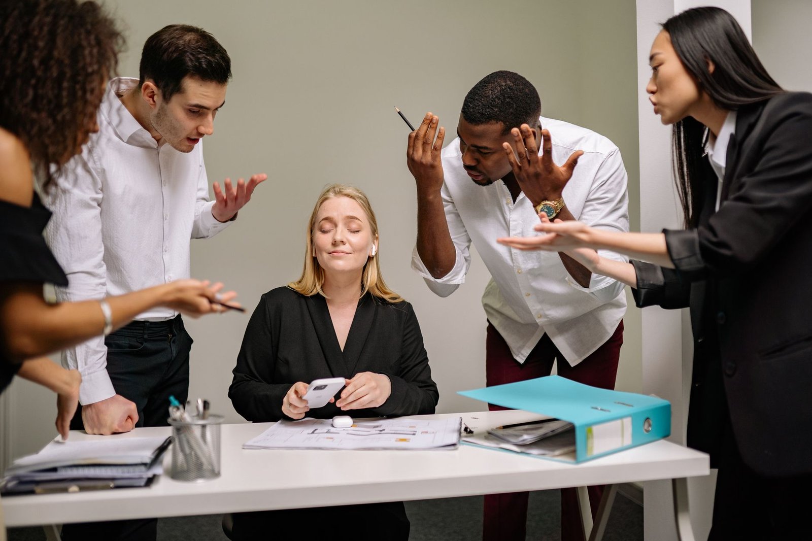 people working together in the office