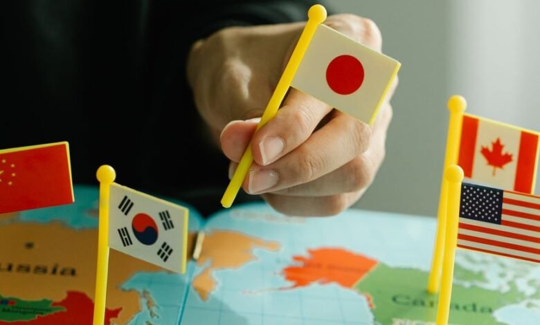 putting country flags on a world map