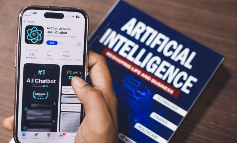 webpage of ai chatbot a prototype ai smith open chatbot is seen on the website of openai on a apple smartphone examples capabilities and limitations are shown