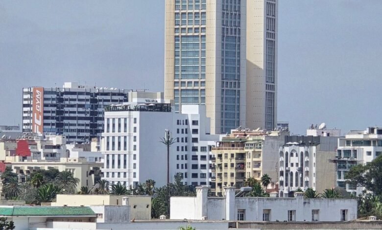 panoramic view of casablanca s tallest buildings