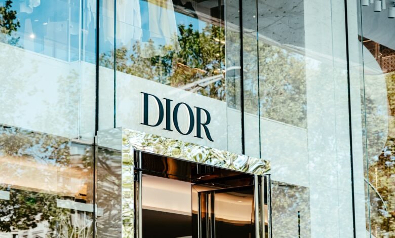 glass wall building with signage