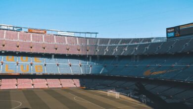 the camp nou stadium in spain