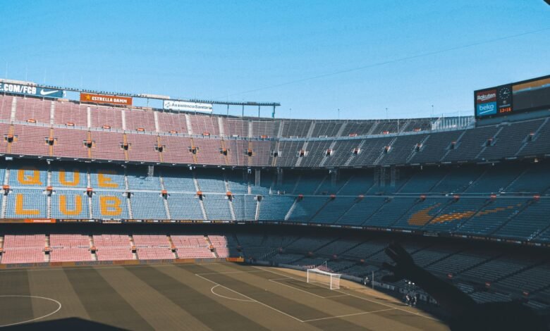 the camp nou stadium in spain