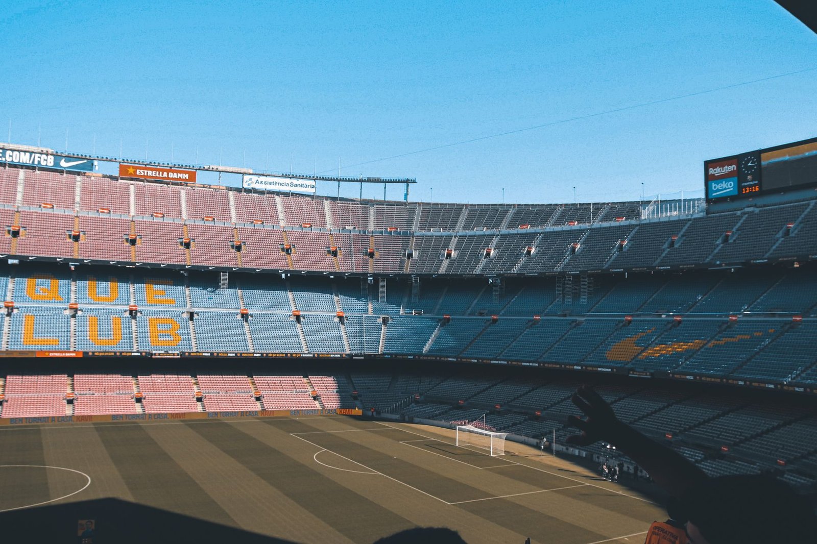 the camp nou stadium in spain