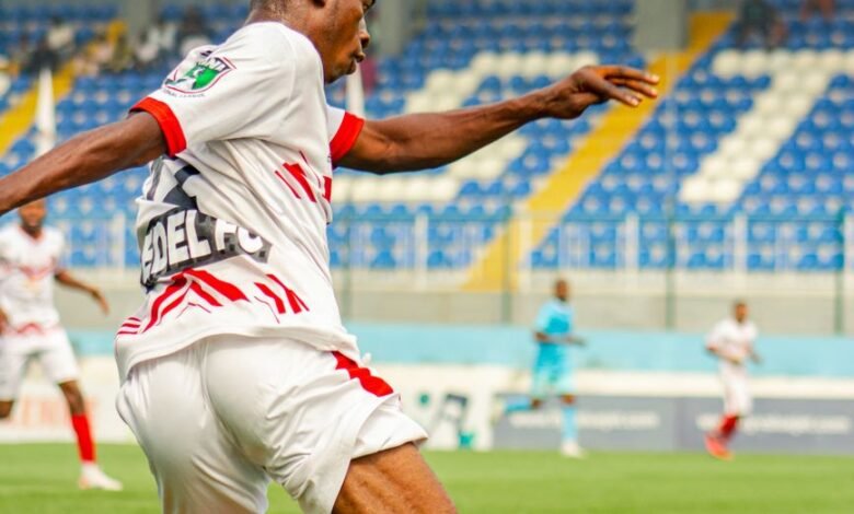 a man playing soccer