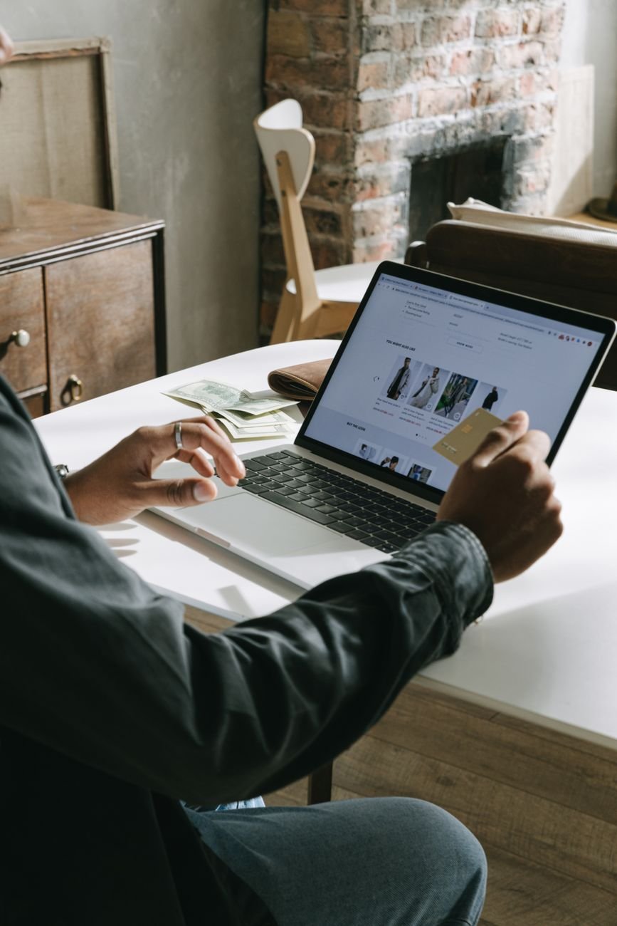 person shopping online