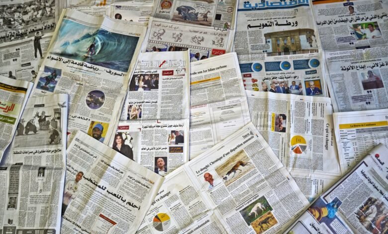 selection of newspapers