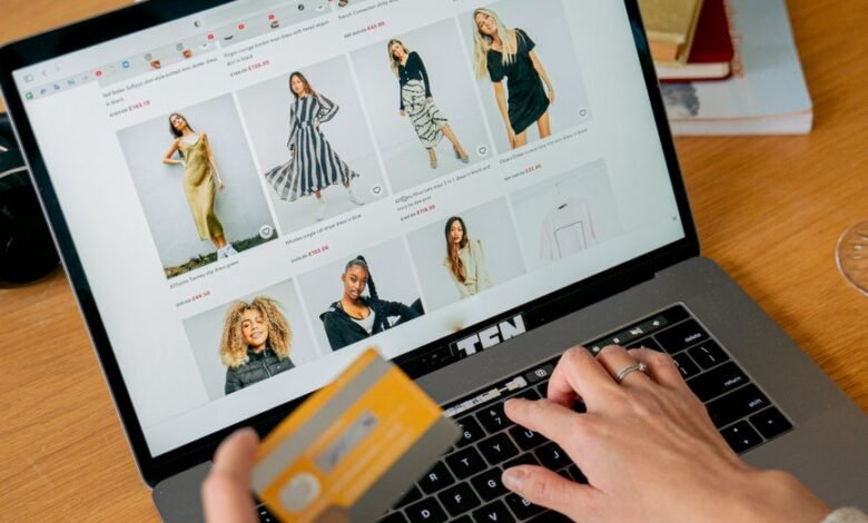 person shopping online