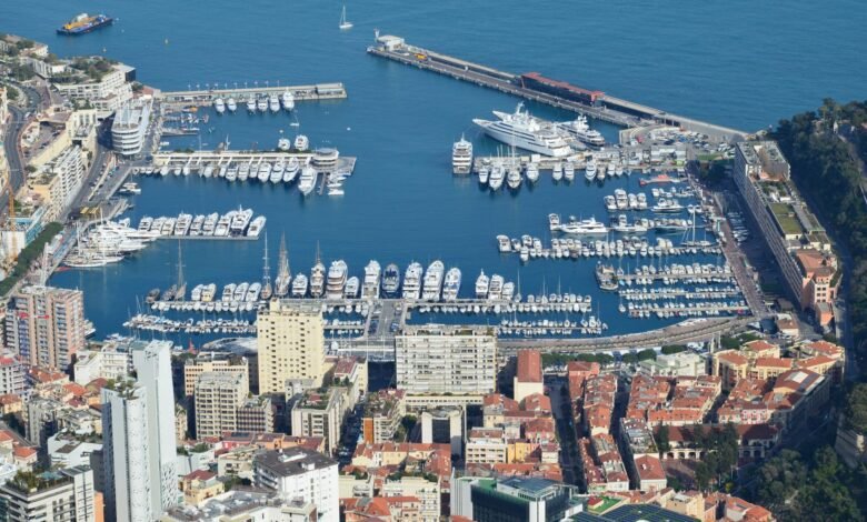 boats and ships in port hercules monaco