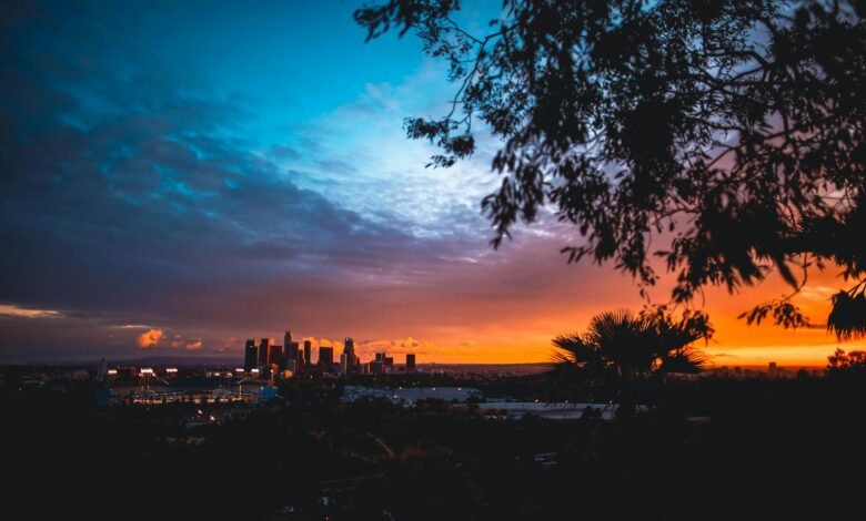 cityscape during golden hour