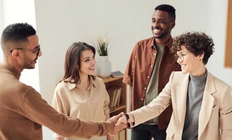 photo of people doing handshakes