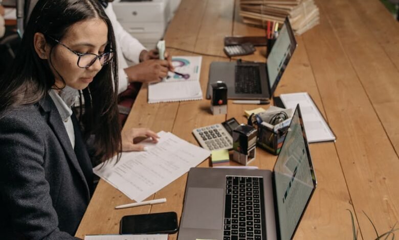 people working at the office