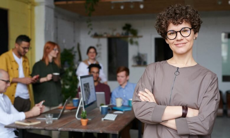 photo of woman wearing eyeglasses
