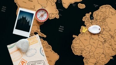 marked country on a map