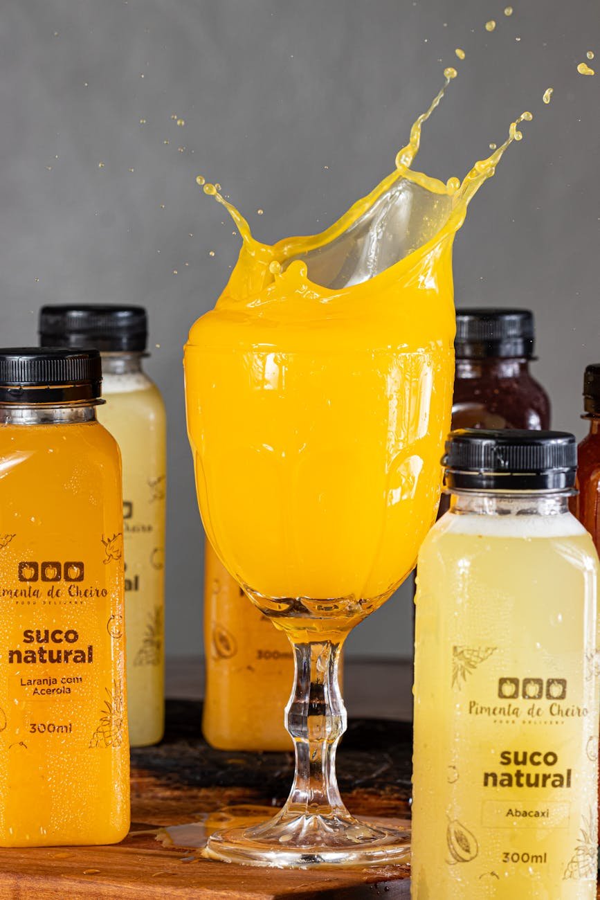 splash of fresh orange juice