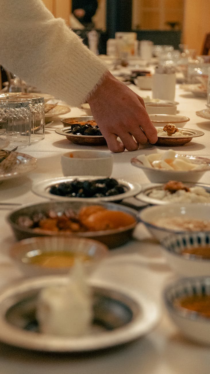traditional turkish breakfast spread in gaziantep