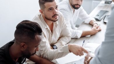 businessmen in a business meeting