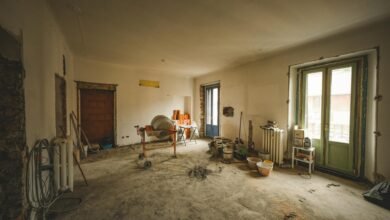 interior of a room under renovation