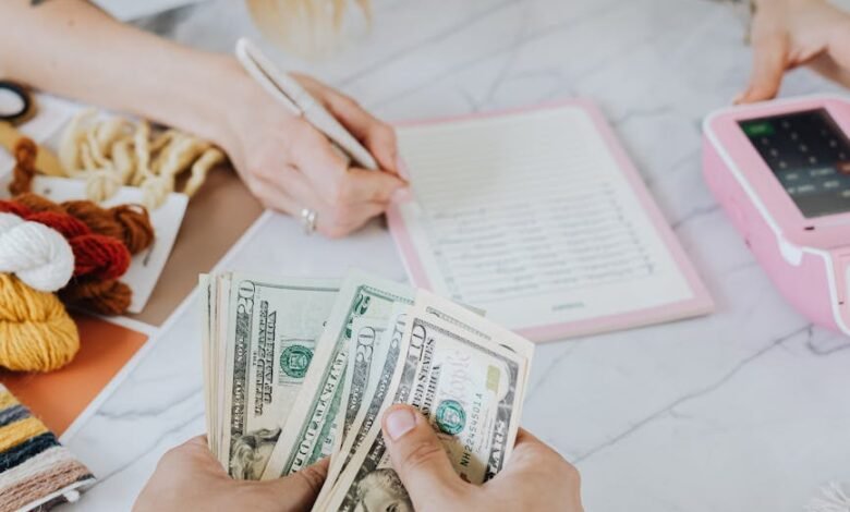 counting of dollar bills