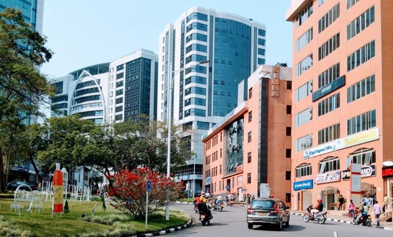 modern kigali cityscape featuring high rises