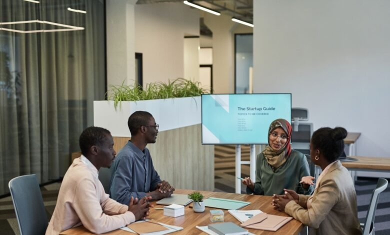 business people having a meeting