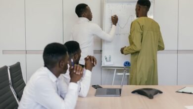 a team in the office