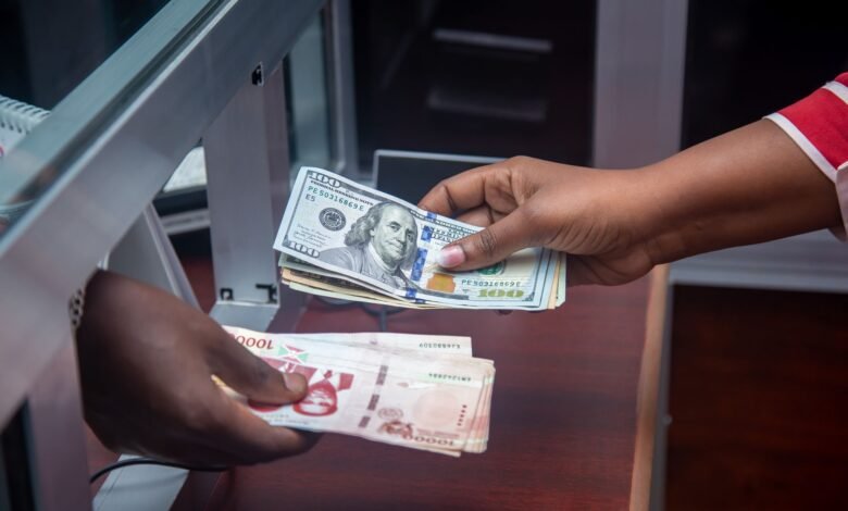 people exchanging money