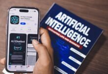 webpage of ai chatbot a prototype ai smith open chatbot is seen on the website of openai on a apple smartphone examples capabilities and limitations are shown