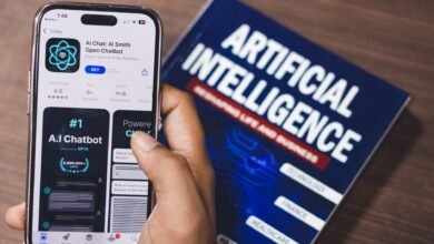 webpage of ai chatbot a prototype ai smith open chatbot is seen on the website of openai on a apple smartphone examples capabilities and limitations are shown