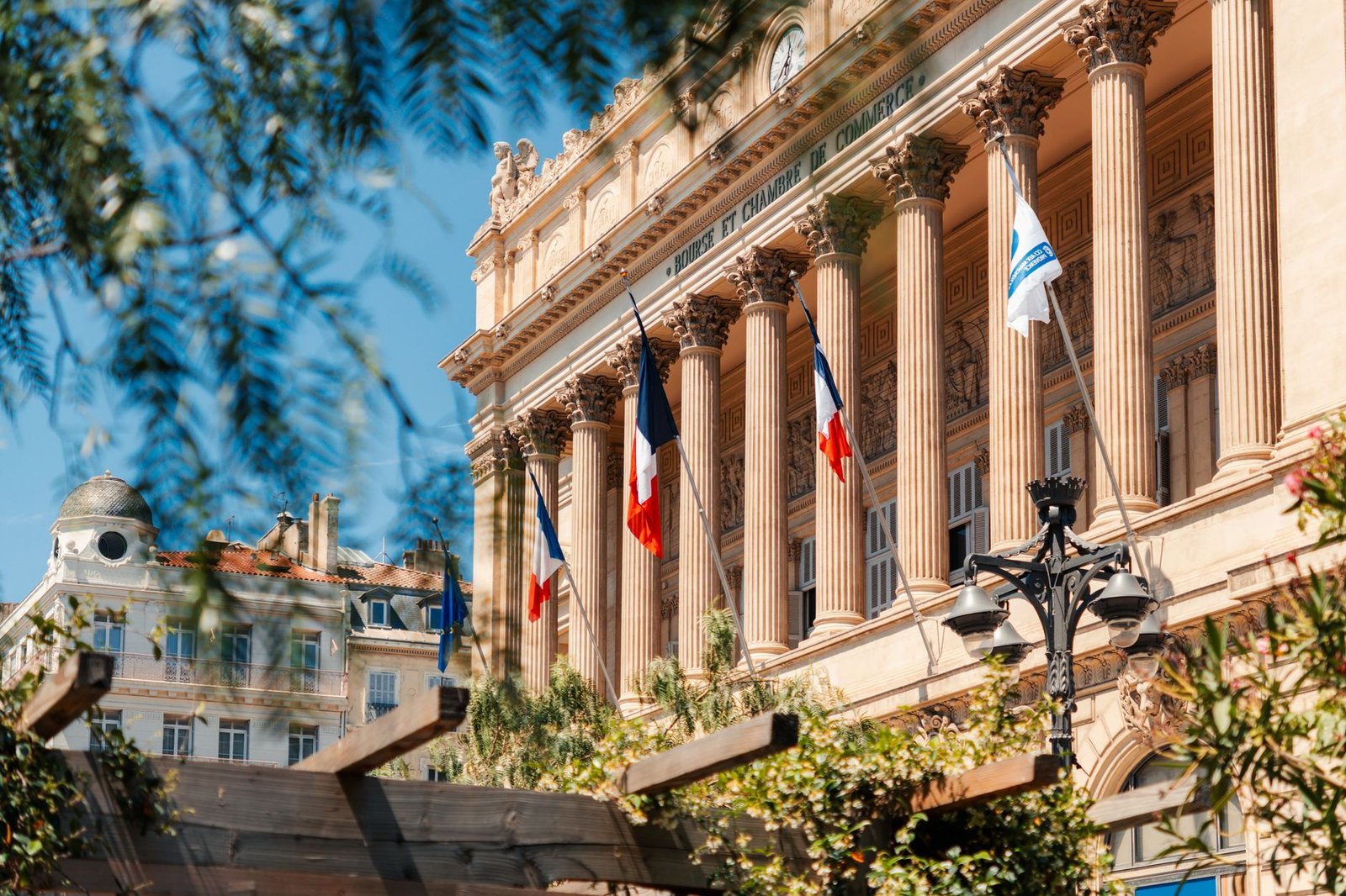french chamber of commerce building in marseille