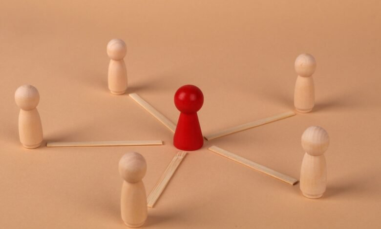 conceptual image of leadership and influence