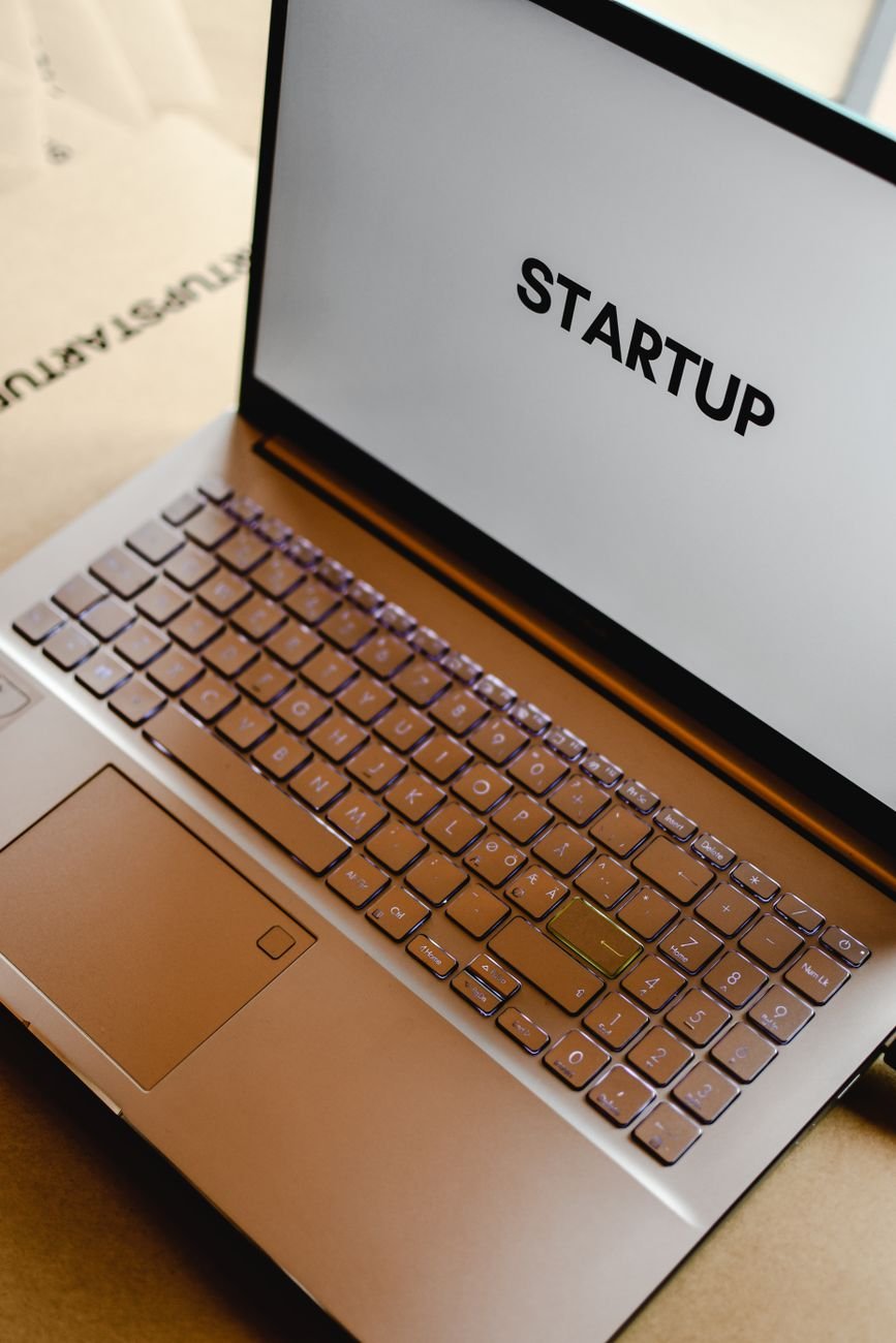 a close up shot of a laptop
