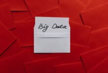 card on top of red envelopes